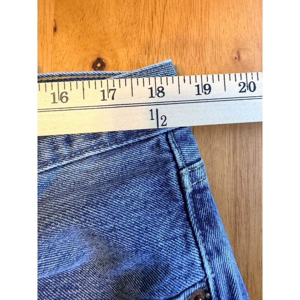 Levis 501 Original Fit Mens Jeans 38x34 Blue Straight Leg Button Fly Denim